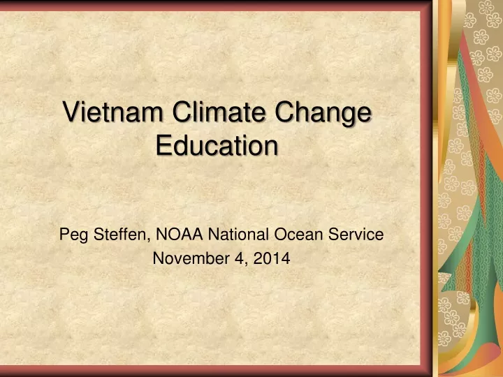 vietnam climate change education