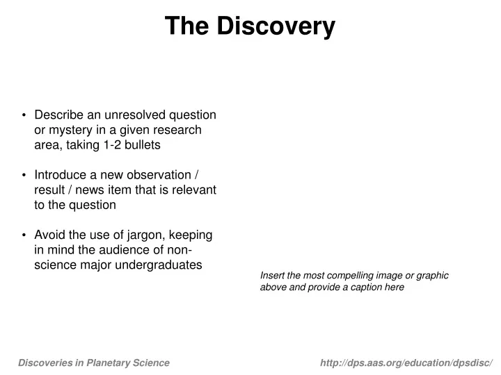 the discovery