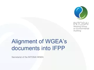 Alignment of WGEA’s documents into IFPP