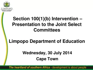 Wednesday, 30 July 2014 Cape Town