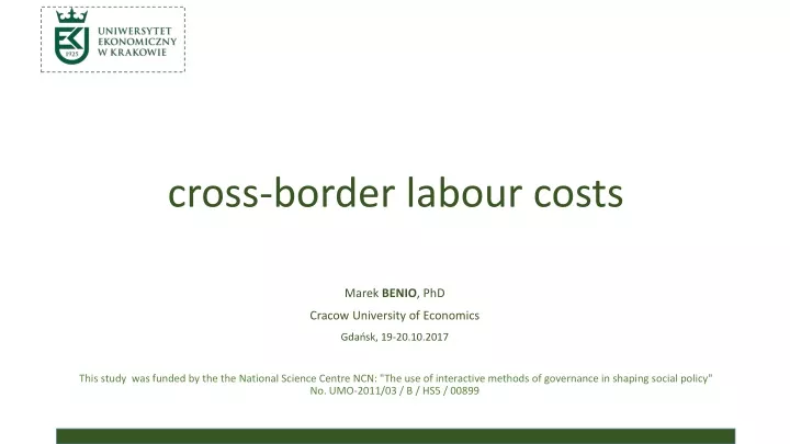 cross border labour costs