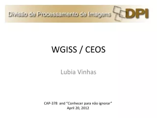 WGISS / CEOS