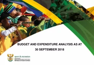 BUDGET AND EXPENDITURE ANALYSIS AS AT  30 SEPTEMBER 2018