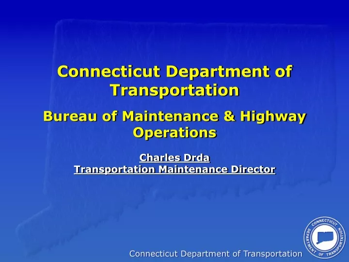 connecticut department of transportation
