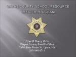 Wayne County Sheriff's Office School Resource Officer Program - slide 1
