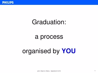 Graduation: a process organised by  YOU