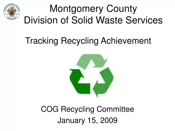 montgomery county division of solid waste services