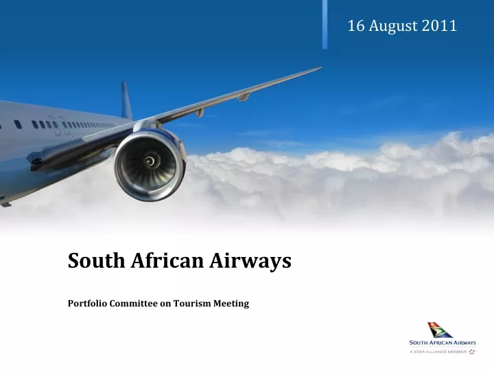 south african airways portfolio committee on tourism meeting