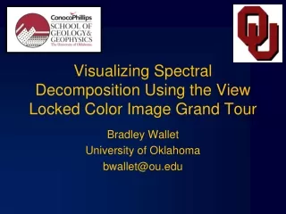 Visualizing Spectral Decomposition Using the View Locked Color Image Grand Tour