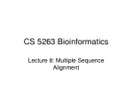 Multiple Sequence Alignment Roadmap Overview - slide 1
