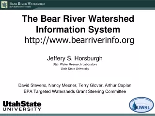 The Bear River Watershed Information System  bearriverinfo
