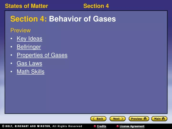 section 4 behavior of gases