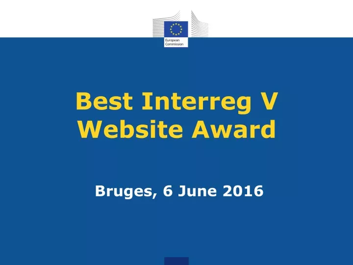 best interreg v website award