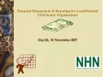 Financial Management & Reporting Workshop for NGOs - Day 2 - slide 1