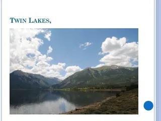 Twin Lakes,