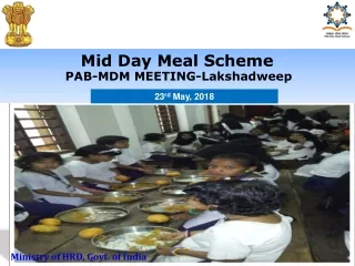 Mid Day Meal Scheme PAB-MDM MEETING-Lakshadweep