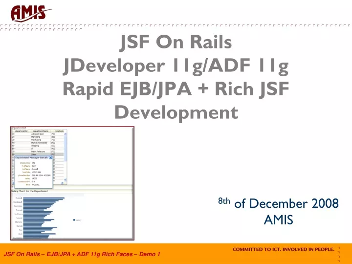 jsf on rails jdeveloper 11g adf 11g rapid ejb jpa rich jsf development