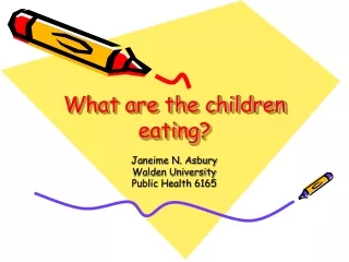 What are the children eating?