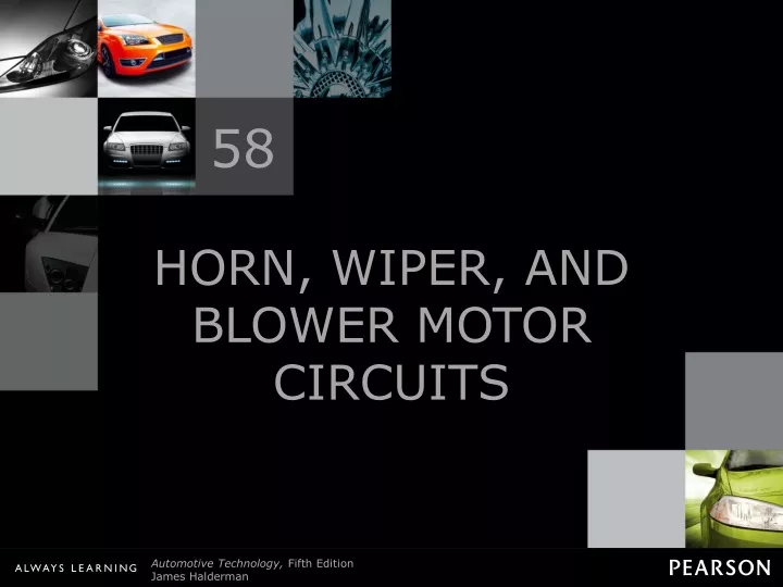horn wiper and blower motor circuits