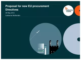 Proposal for new EU procurement Directives