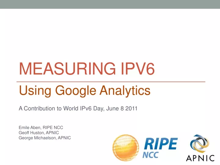 measuring ipv6