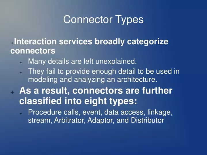 connector types