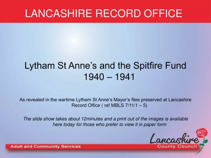 lancashire record office