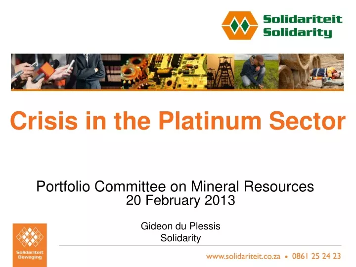crisis in the platinum sector