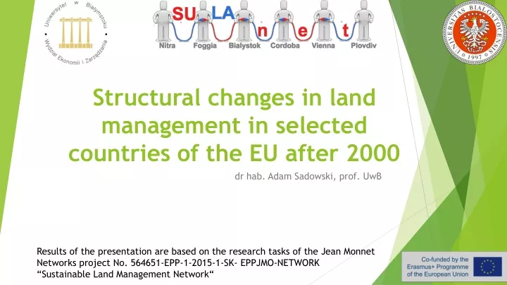 structural changes in land management in selected countries of the eu after 2000