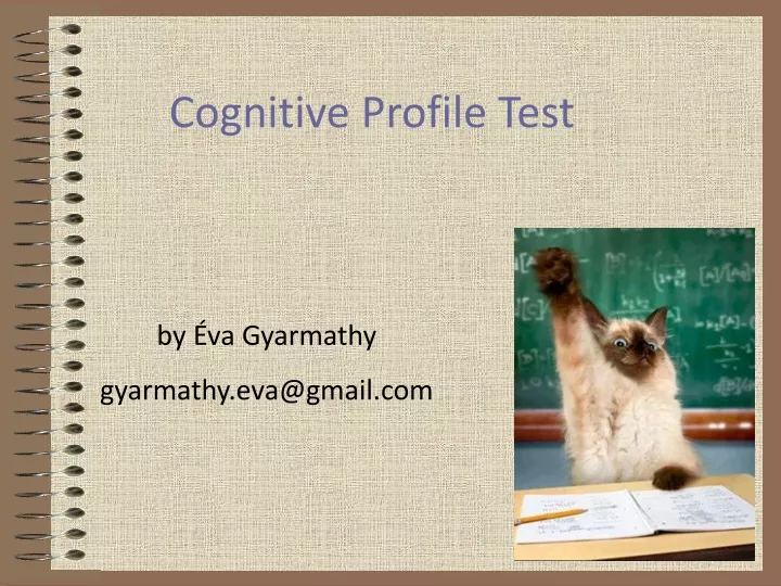 cognitive profile test