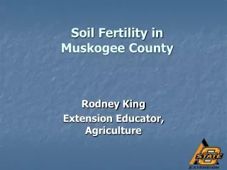 Soil Fertility in  Muskogee County