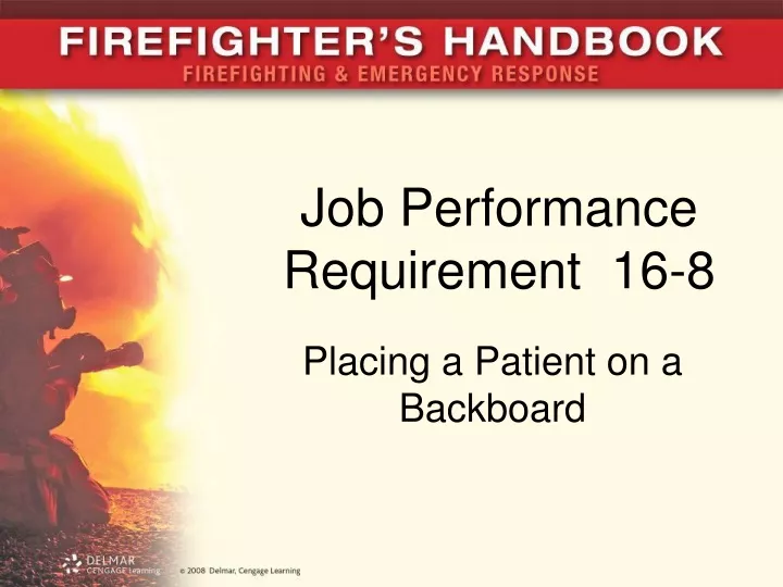 job performance requirement 16 8