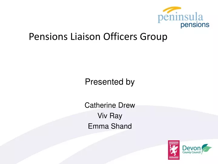 pensions liaison officers group