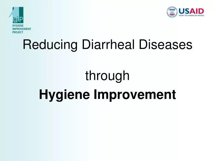 reducing diarrheal diseases