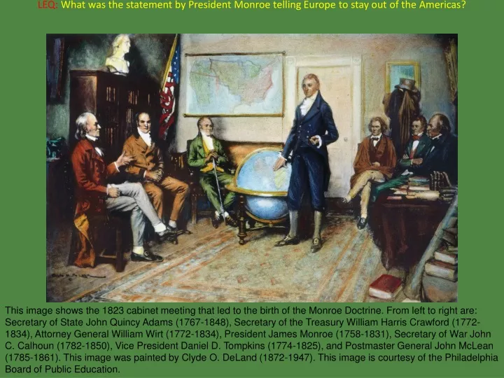 leq what was the statement by president monroe telling europe to stay out of the americas