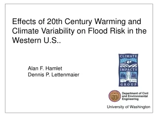 Effects of 20th Century Warming and Climate Variability on Flood Risk in the Western U.S..