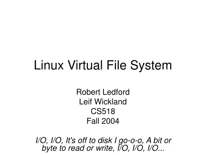 linux virtual file system