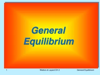 General        Equilibrium