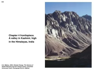 Chapter 4 frontispiece.  A valley in Kashmir, high in the Himalayas, India