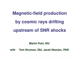 Magnetic-field production by cosmic rays drifting upstream of SNR shocks