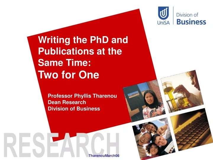 writing the phd and publications at the same time