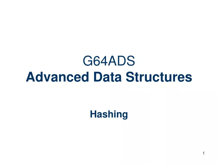 g64ads advanced data structures