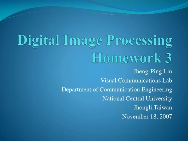 digital image processing homework 3