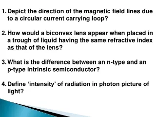Depict the direction of the magnetic field lines due to a circular current carrying loop?