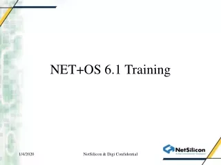 NET+OS 6.1 Training