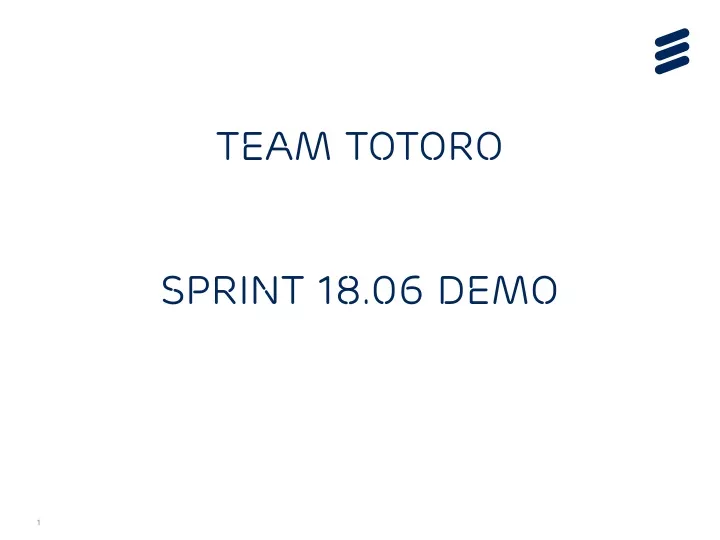 team totoro sprint 18 06 demo