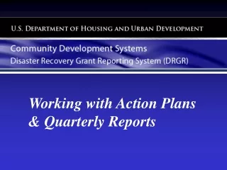 Working with Action Plans &amp; Quarterly Reports