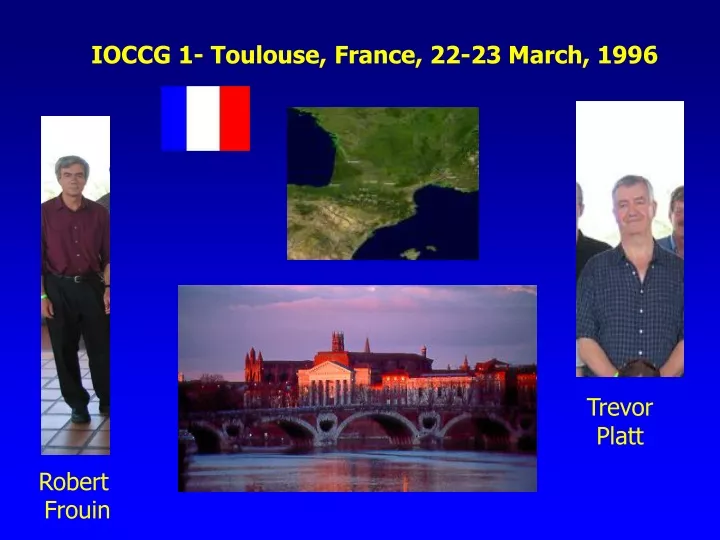 ioccg 1 toulouse france 22 23 march 1996