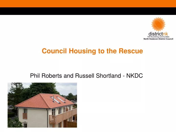 council housing to the rescue