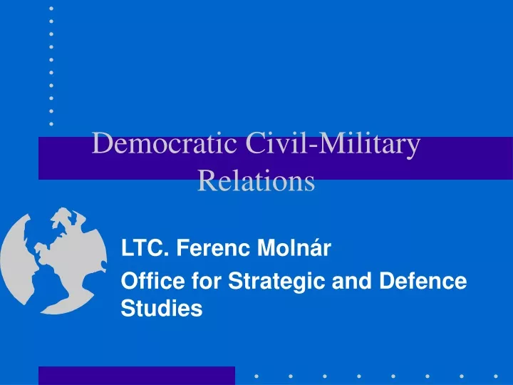 democratic civil military relations